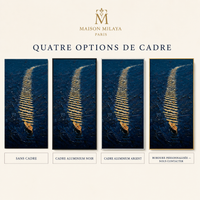 Tableau Peint à la Main « Vent et Vagues » – Maison Milaya — dimensions et formats