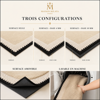 Tapis de Salon Rétro Français Lavable – Maison Milaya — dimensions et formats