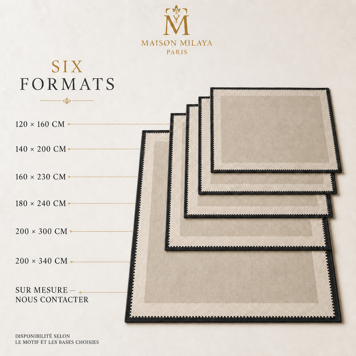 Tapis de Salon Rétro Français Lavable – Maison Milaya — détails du produit