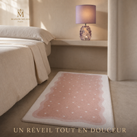 Tapis de Chambre Morandi Lavable – Maison Milaya — mise en scène dans un intérieur élégant