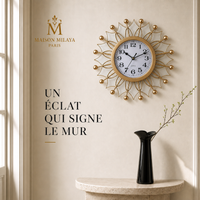 Horloge Murale Rétro à Miroirs 25 cm – Maison Milaya — lifestyle