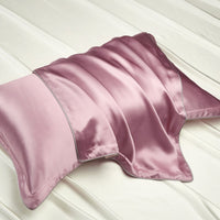 Taie d’oreiller en soie de mûrier, coloris vieux rose – Maison Milaya