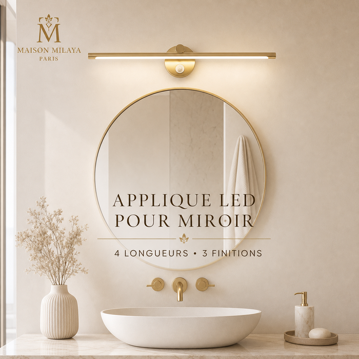 Applique LED pour Miroir à Détecteur – visuel 1 – Maison Milaya Paris