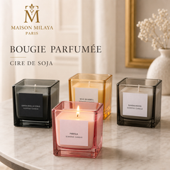 Bougie Parfumée en Cire de Soja – Maison Milaya