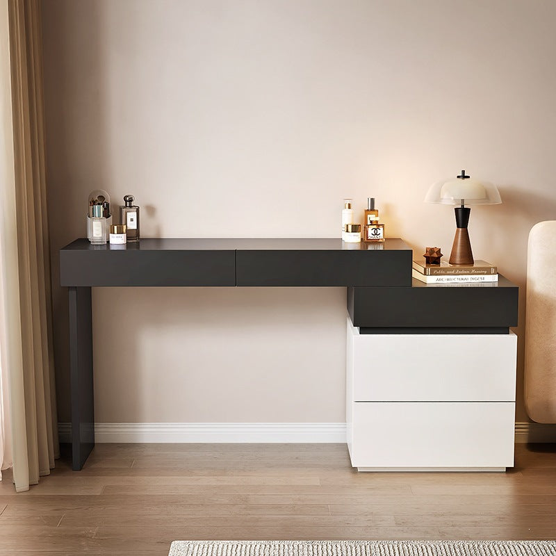 Tocador modular negro de 120 cm sin espejo ni taburete
