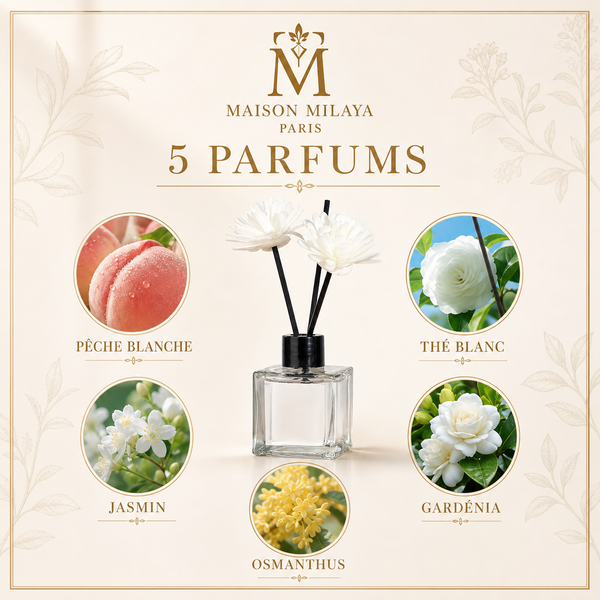 Diffuseur de parfum Maison Milaya Paris – cinq parfums disponibles