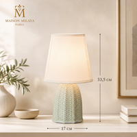 Lampe de Chevet en Céramique Scandinave – visuel 3 – Maison Milaya Paris