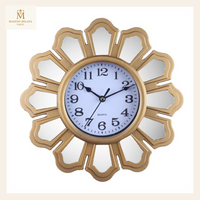 Orologio da parete retrò con specchi da 25 cm — Ø 25 cm | Maison Milaya