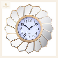 Orologio da parete retrò con specchi da 25 cm — Ø 25 cm | Maison Milaya