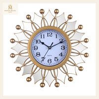 Orologio da parete retrò con specchi da 25 cm — Ø 25 cm | Maison Milaya