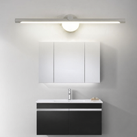 Lampada LED da parete per specchio — finitura bianca, comando standard