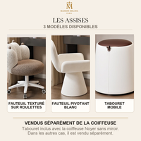 Asientos vendidos por separado para el tocador modular Maison Milaya Paris