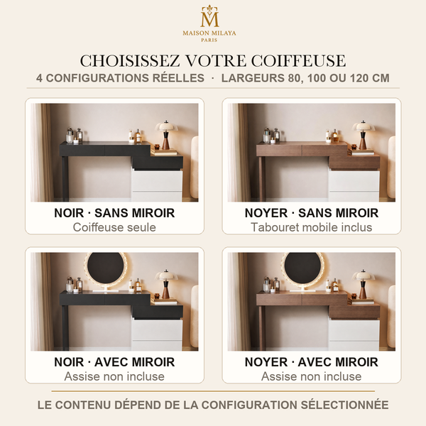 Toeletta modulare Maison Milaya Paris – 4 configurazioni