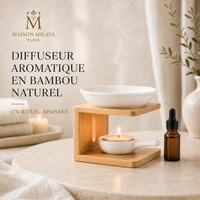 Diffuseur aromatique en bambou naturel Maison Milaya – vue principale