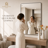 Miroir mural Maison Milaya – mise en scène dans un dressing