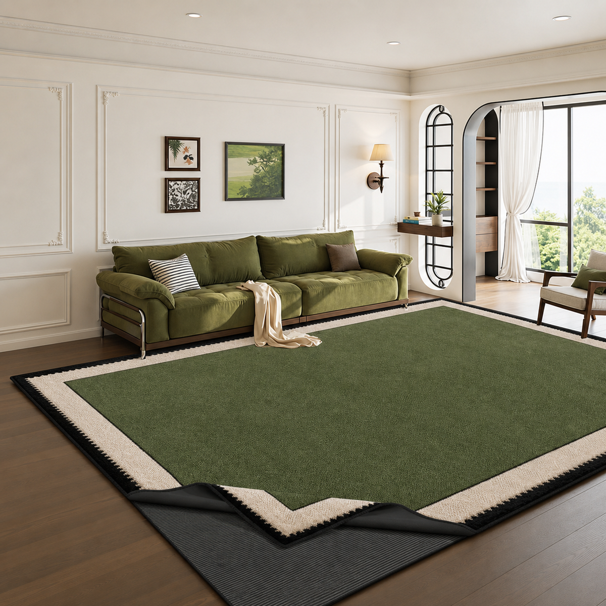 Alfombra de salón retro francesa — Isla Verde