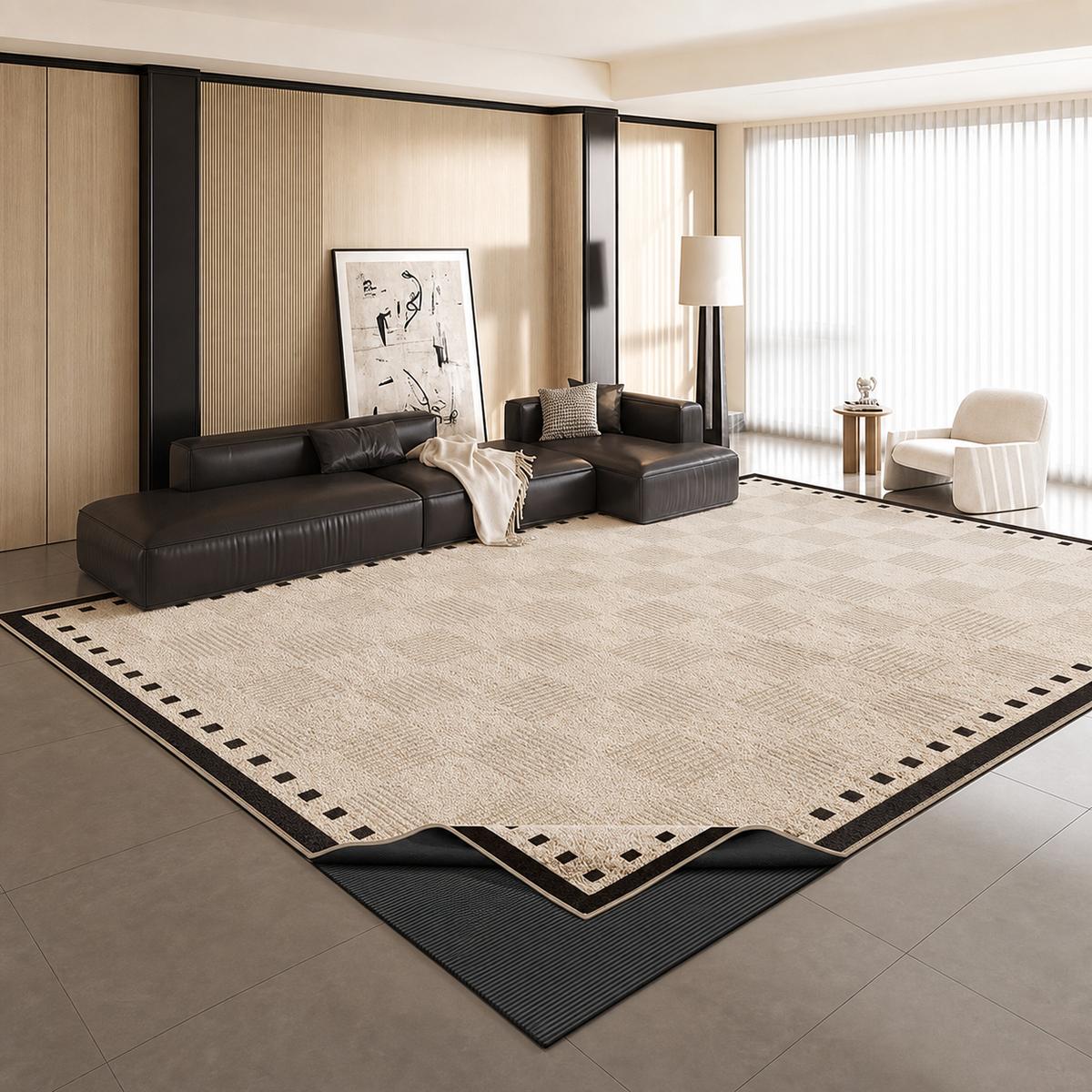 Alfombra de salón retro francesa — Jardín secreto