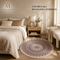 Tapis rond Maison Milaya – mise en scène dans un salon