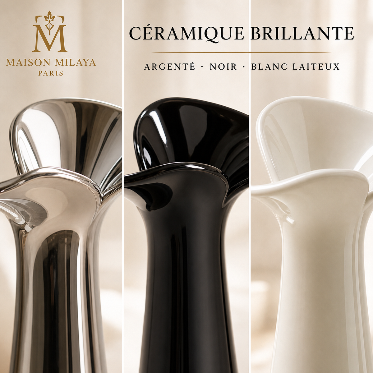 Vase en céramique minimaliste – détails des finitions
