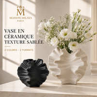 Vase en céramique texture sablée Maison Milaya – vue principale