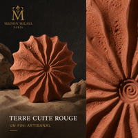 Vase conque terracotta – détail de la matière
