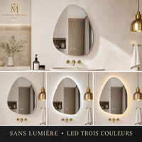 Miroir Goutte LED Tactile – visuel 3 – Maison Milaya Paris