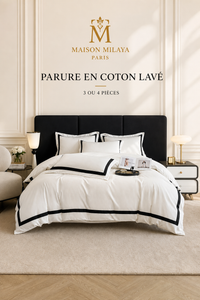 Parure de lit en coton lavé Maison Milaya Paris – vue principale